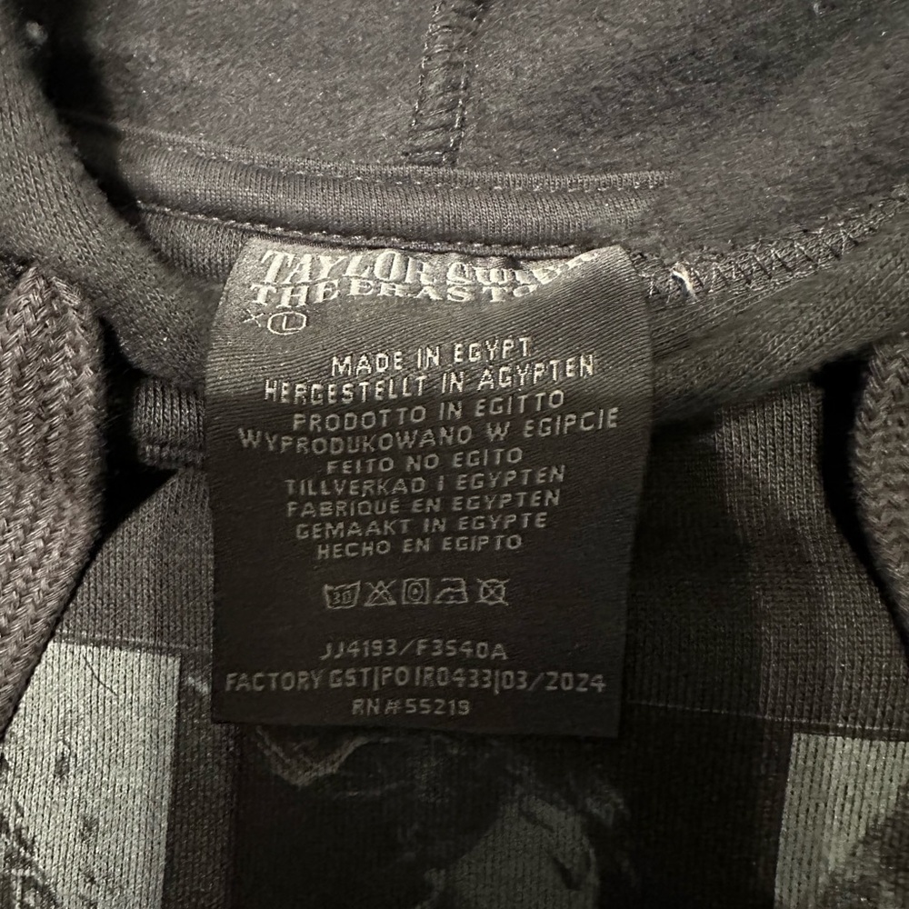 Taylor Swift The Eras Tour Charcoal Hoodie - Picture 2 of 3